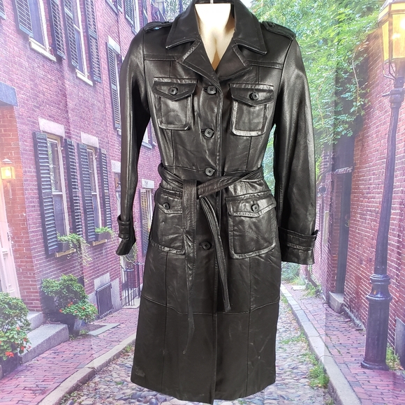 Wilsons Leather Jackets & Blazers - Wilson Leather Vintage Full Length Coat Small